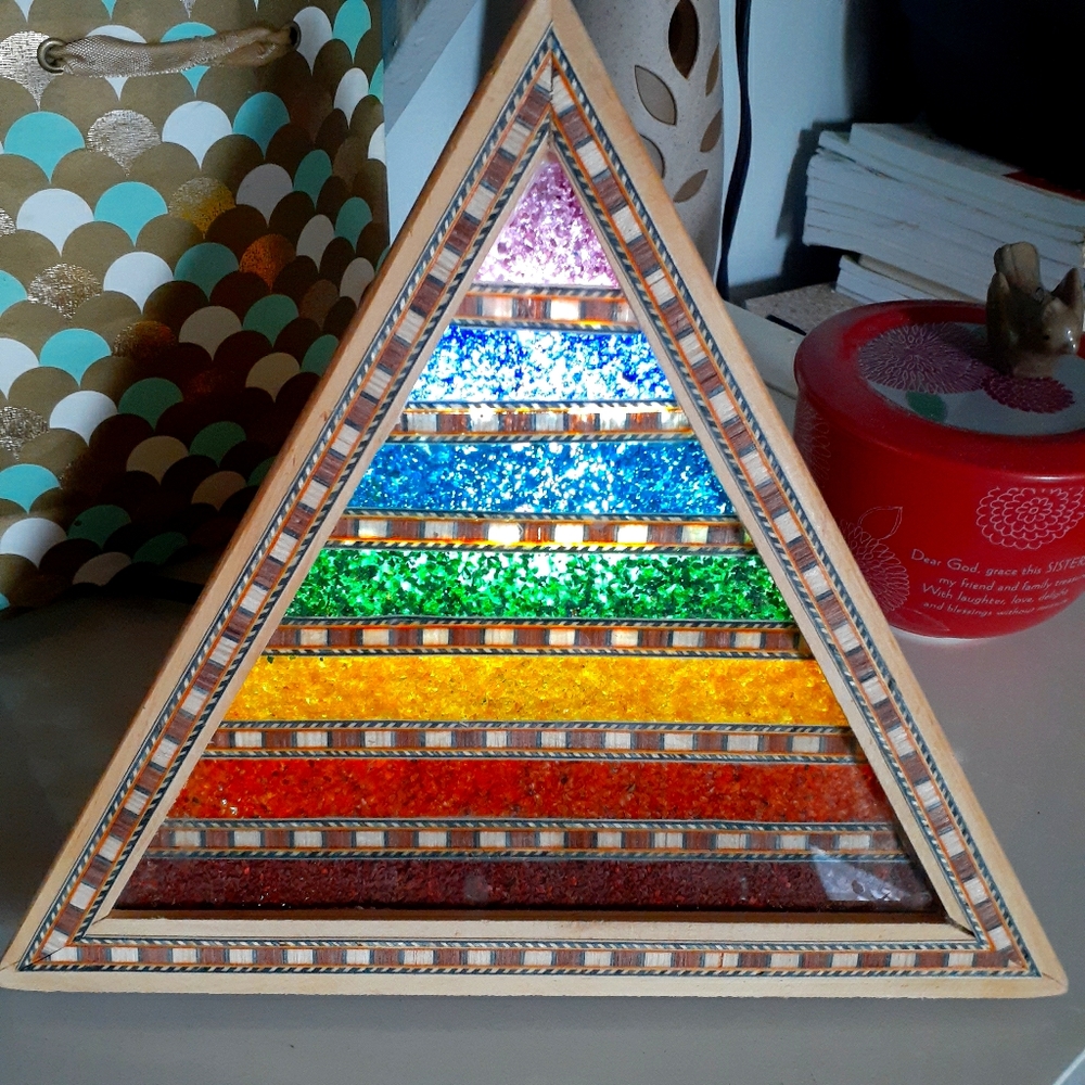 Chakra Pyramid Lamp